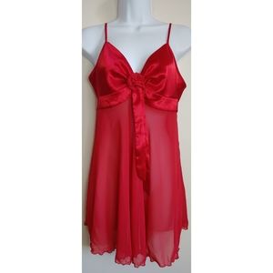 Vintage Victoria's secret red slip small